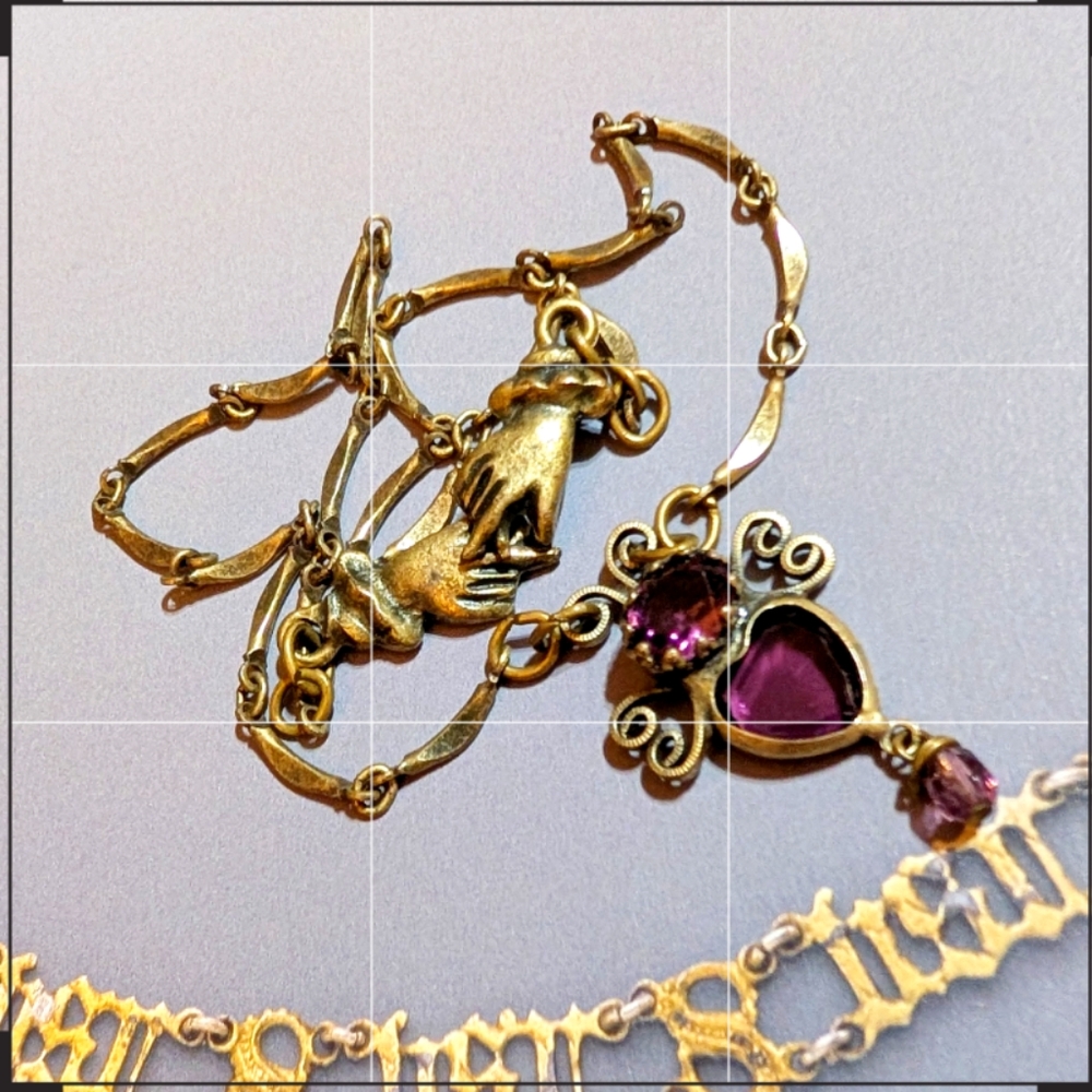 VTG Mary Demarco La Contessa 💜 Austrian Crystal Necklace - Picture 5 of 8